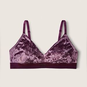 PINK Victoria's Secret Velvet Bralette